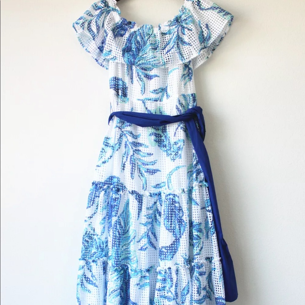 Lilly Pulitzer Sona Off shoulder midi dress, XS